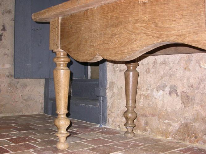 GRANDE TABLE DE BOUCHERIE début XXème 