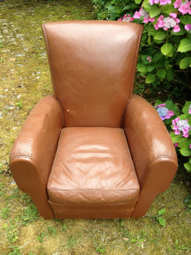 PAIRE de FAUTEUILS CLUB - ANNEES 50