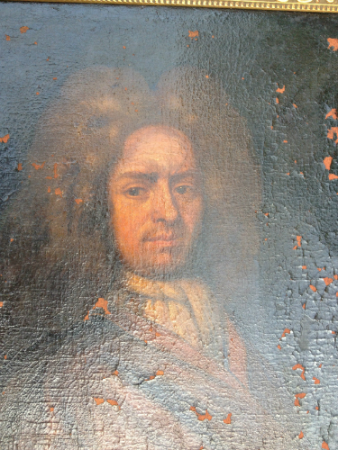 PORTRAIT d'un GENTILHOMME en PERRUQUE 18 ème siècle