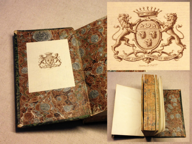 DICTIONNAIRE HERALDIQUE et ORDRE DES CHEVALIERS 1774 ed. originale avec ex libris