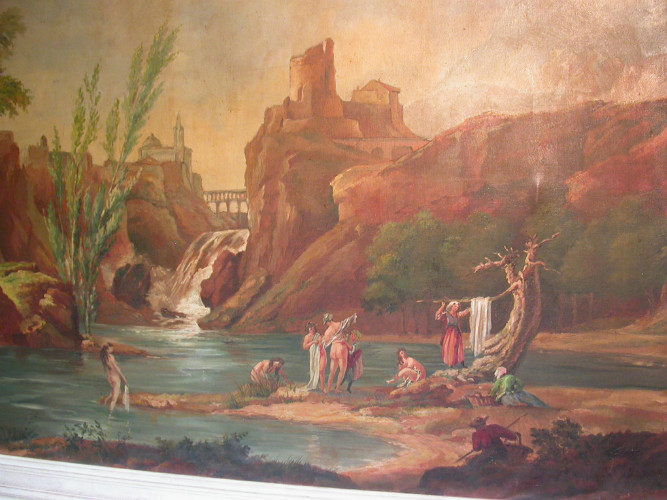 Grande HUILE sur TOILE 