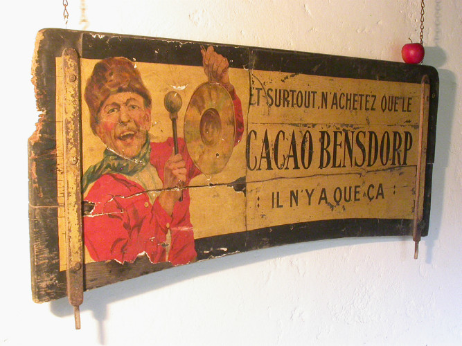 Rare et originale RIDELLE de CHARRETTE à BRAS de COLPORTEUR