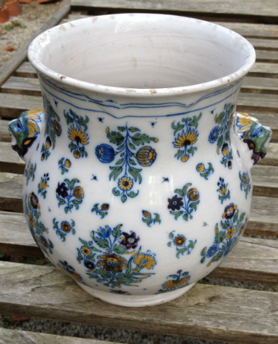 Rare POT en FAIENCE de MOUSTIERS 18ème OLERYS