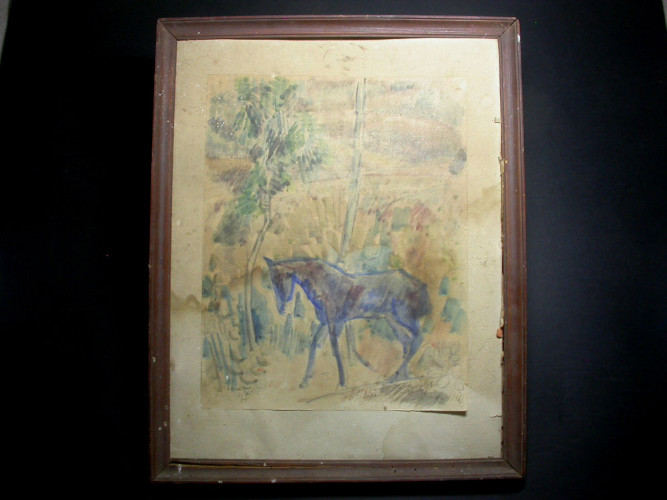 AQUARELLE de Jean DUFY - SIGNÉE, LÉGENDÉE et DÉDICACÉE