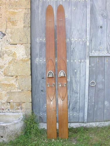 PAIRE DE SKIS NAUTIQUES FARMAN - Fabrication française des années 1930