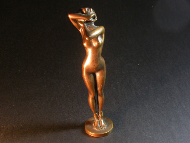 Petit BRONZE JEUNE FEMME nue - Circa 1900
