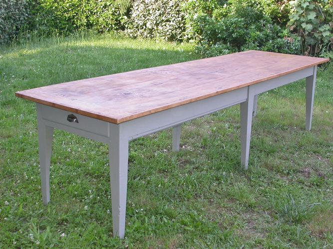 GRANDE TABLE de COMMUNAUTÉ fin XIX ème