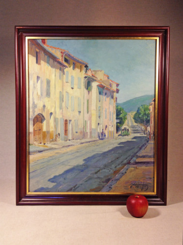 PAIRE de TABLEAUX signés J. COUSTON (peintre provencal milieu XXeme siècle