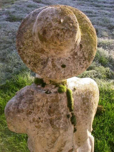 Grande STATUE de JARDINIER début XXème en béton