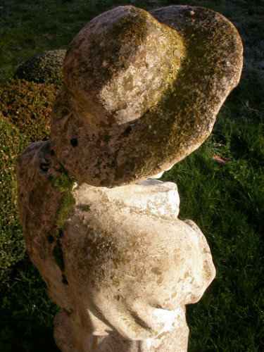 Grande STATUE de JARDINIER début XXème en béton