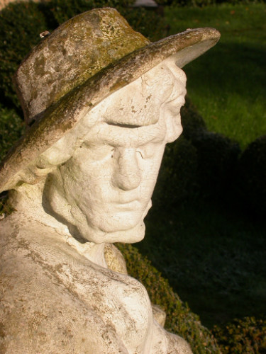 Grande STATUE de JARDINIER début XXème en béton